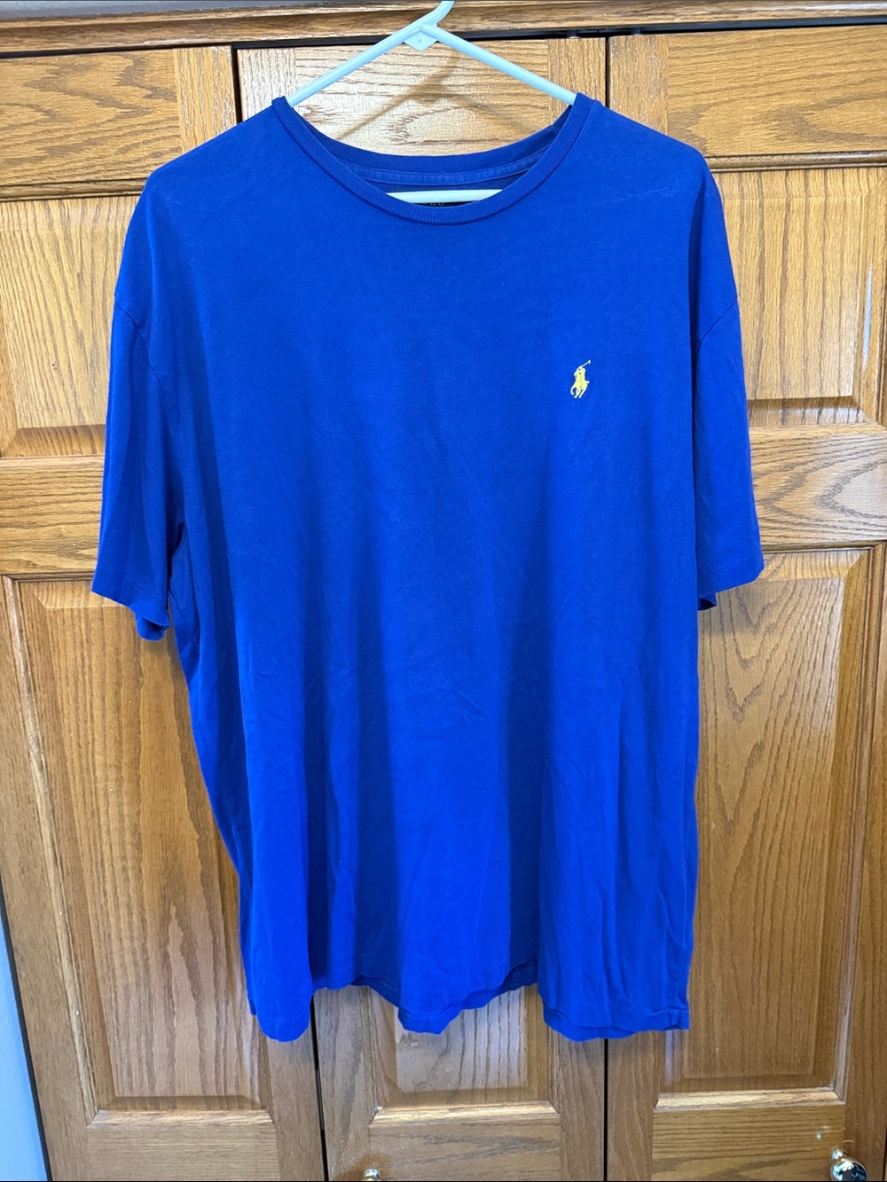 Polo by Ralph Lauren Men's Short Sleeve Crew Tee - Cobalt Blue with Yellow Pony